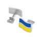Срібні сережки Прапор України