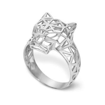 Серебряное кольцо Хищный силуэт, 17.5