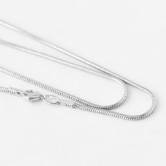 Серебряная цепочка Снейк 2 мм, 40 см, 40 см