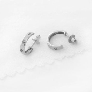 Серебряные серьги-гвоздики Кэтрин
