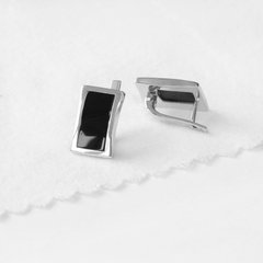 Срібні сережки Каїр з оніксом
