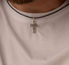 Срібний підвісок Хрест з розп'яттям