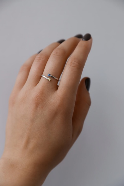 Серебряное кольцо Лия, 16