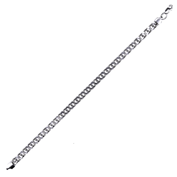 Серебряный мужской браслет Гарибальди 0.6 см, 20 см, 20 см