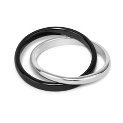 Срібний перстень Еванс чорний, 19