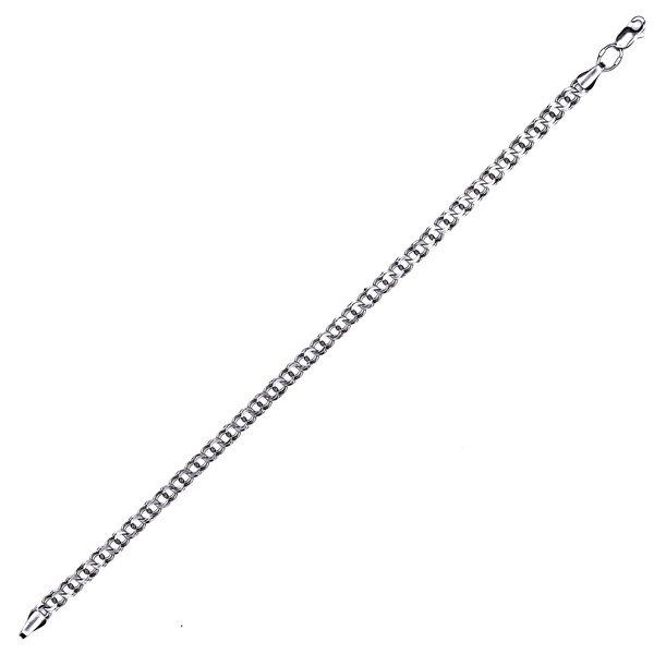 Срібний браслет Гарібальді 0.5 см, 20 см, 20 см