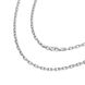 Серебряная цепочка Якорь квадратная 3.5 мм, 55 см, 55 см