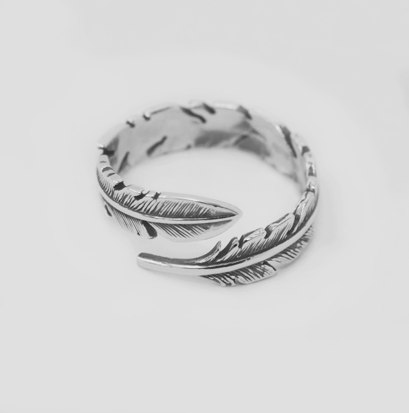 Срібний перстень Перо