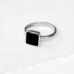 Срібний перстень Карма з оніксом, 16