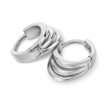 Серебряные серьги Открытие
