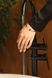 Серебряный браслет Четырехлистник с черной эмалью, 19 см