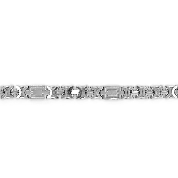 Срібний чоловічий браслет Євро, 20 см, 20 см
