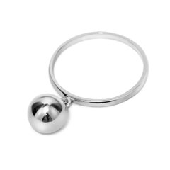 Серебряное кольцо с шариком, 17