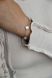 Срібний браслет в стилі Арпельс з перламутром та фіанітами, 17.5 см + 3 см, 17.5 см + 3 см