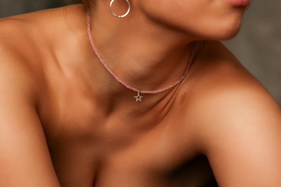 Серебряное ожерелье Мальва, 35 см + 3 см